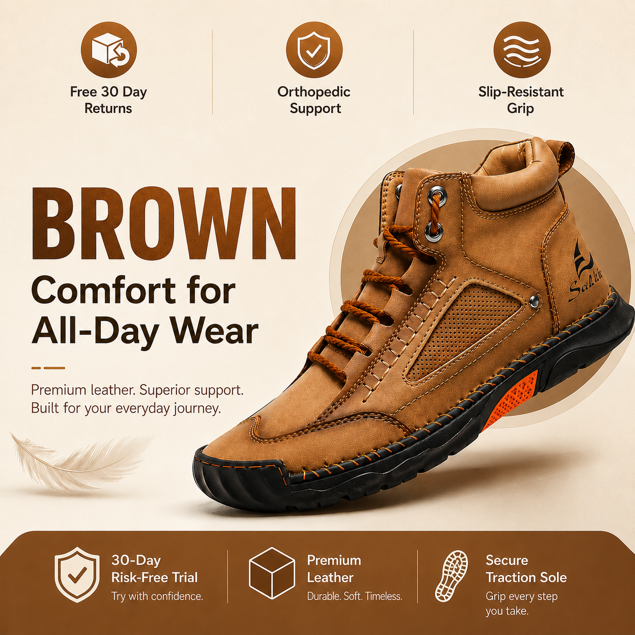 Men's All-Day Comfort Leather Boots