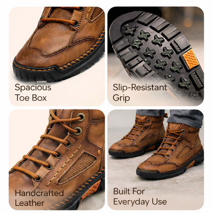 High-Traction Rubber Outsole for Safety on All Surfaces