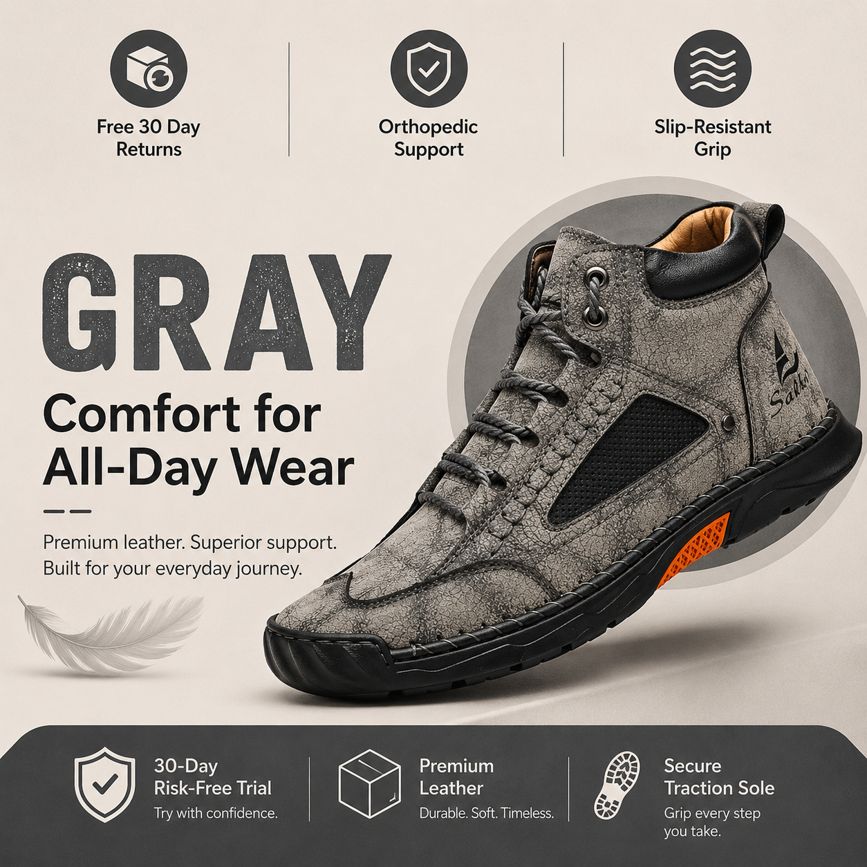 Men's All-Day Comfort Leather Boots