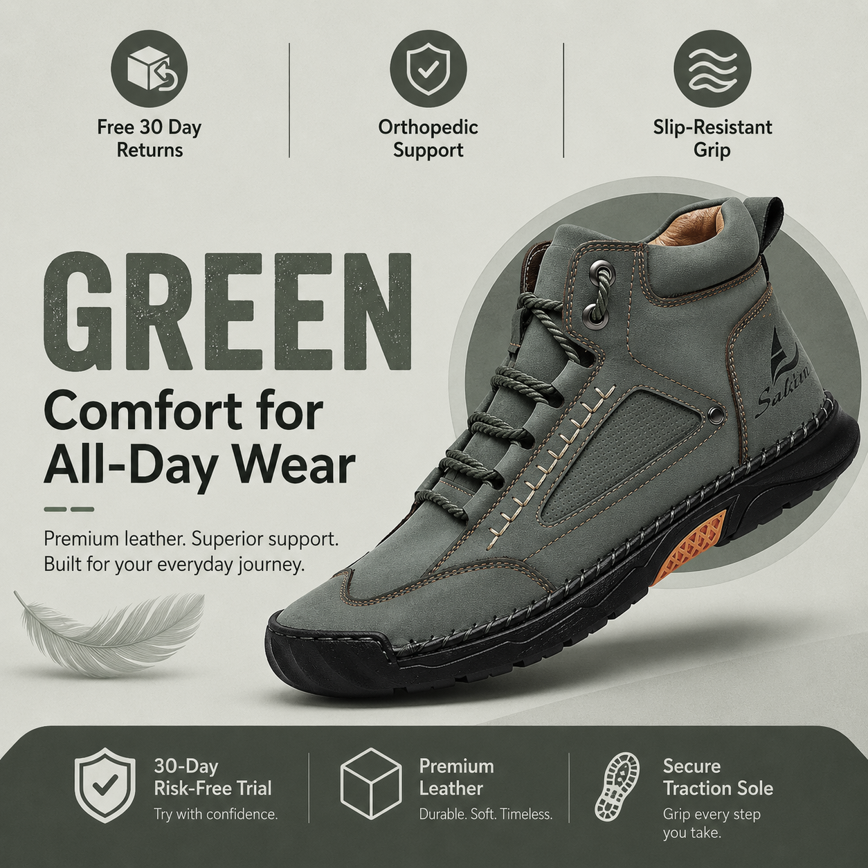 Men's All-Day Comfort Leather Boots
